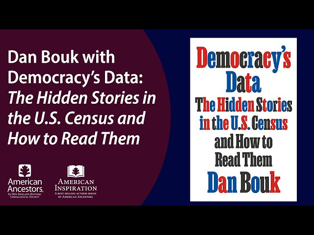 Dan Bouk with Democracy’s Data: The Hidden Stories in the U.S. Census and How to Read Them