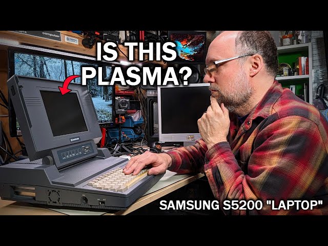 Does this dead "laptop" have a gas plasma display? Let's try to revive it to find out! Samsung S5200