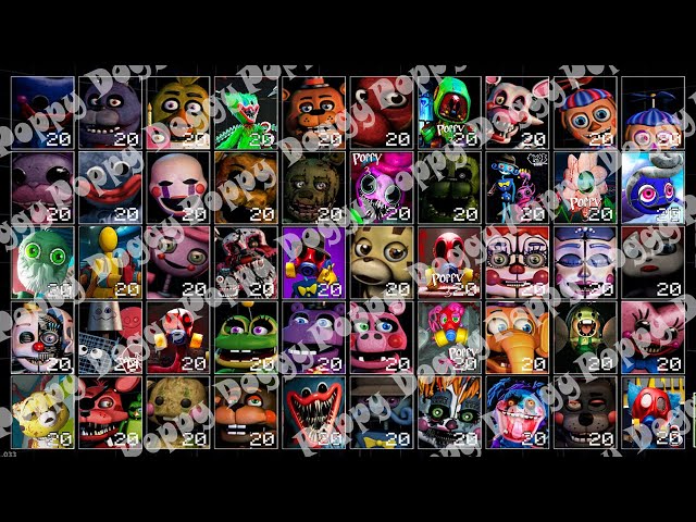 ALL NEW Jumpscare Poppy Playtime, Five Night At Freddy in Ultimate Custom Night