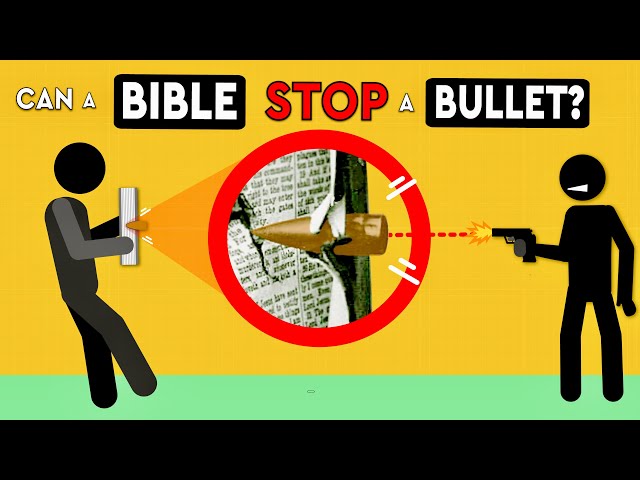 Can A Bible Stop A Bullet? DEBUNKED #moviemyths #debunked