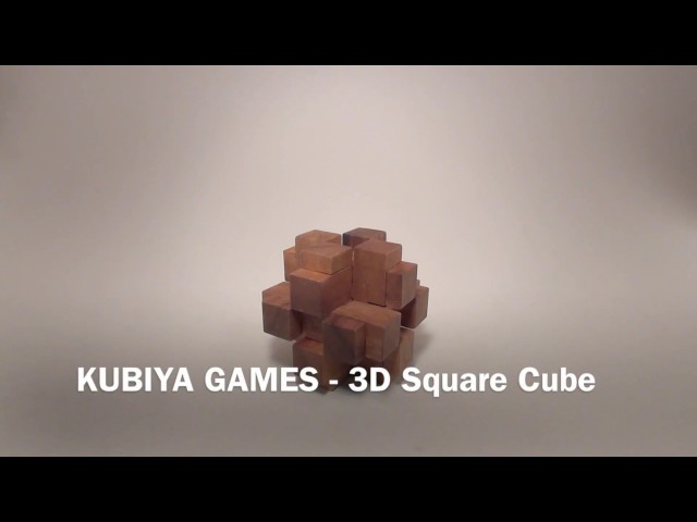 How To Solve The 3D Square Cube Puzzle - BY KUBIYA GAMES