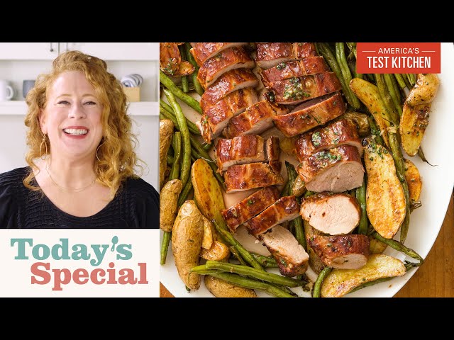 Master Sheet Pan Architecture with One-Pan Pork Tenderloin (and Two Side Dishes) | Today's Special