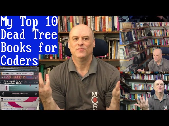 Top 10 Programming Books-Old Dead Tree Edition: Internet of Bugs Book Club + I prove(?) I'm not AI!!