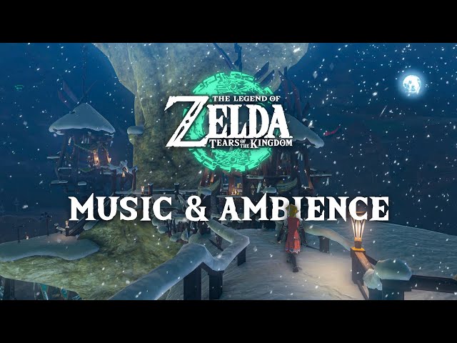 Snowed in at Rito Village ❄️ Zelda TOTK Music & Ambience