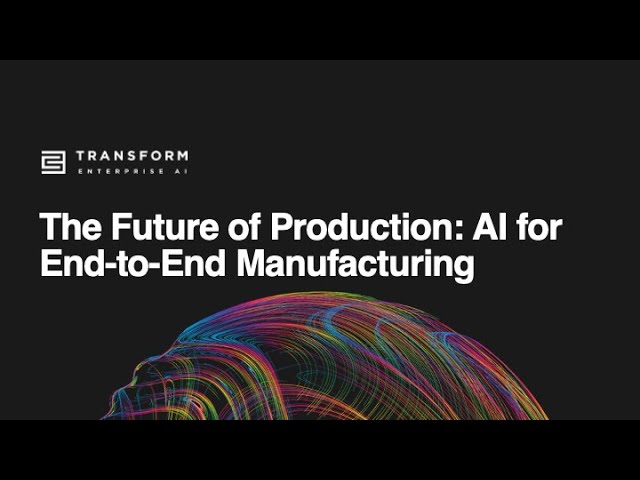 AI for End-to-End Manufacturing | C3 Transform 2024