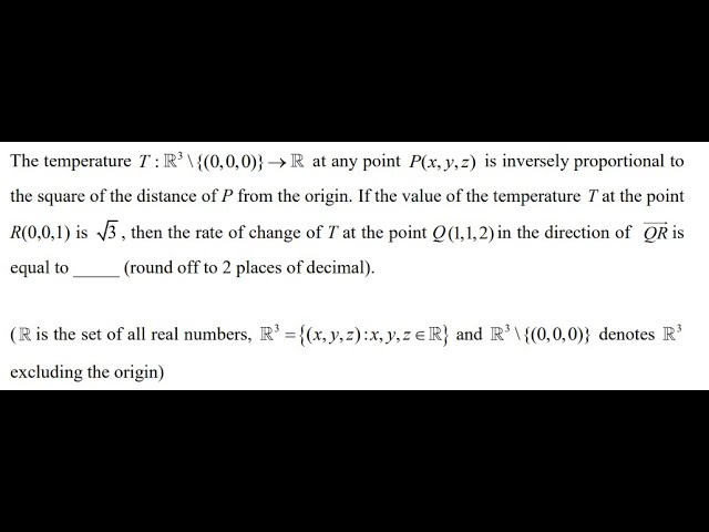 Question on Directional Derivative in GATE 2019 Exam