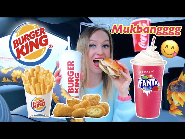Burger King Mukbang + Juicy Q&A!!😋*satisfying asmr + relaxing rain*