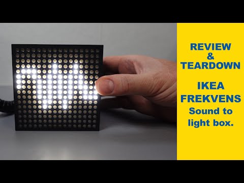 REVIEW & TEARDOWN : IKEA FREKVENS sound to light box (a QUICK-VID)