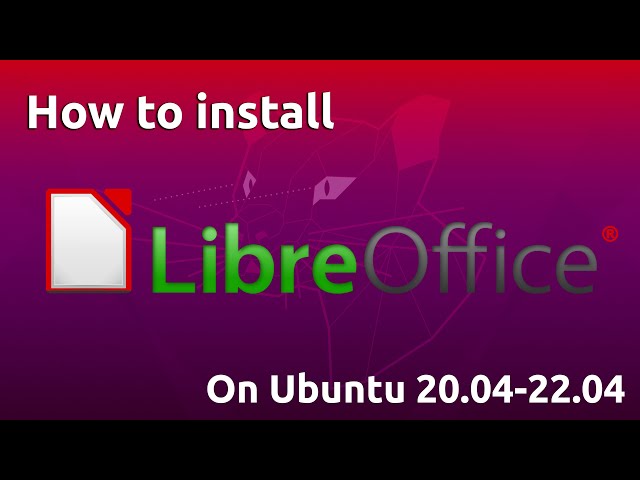 Installing LibreOffice on Linux in 5 minutes