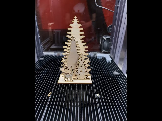 Laser cutting a christmas present with Snapmaker 2.0 A250 with the 10W Laser Module