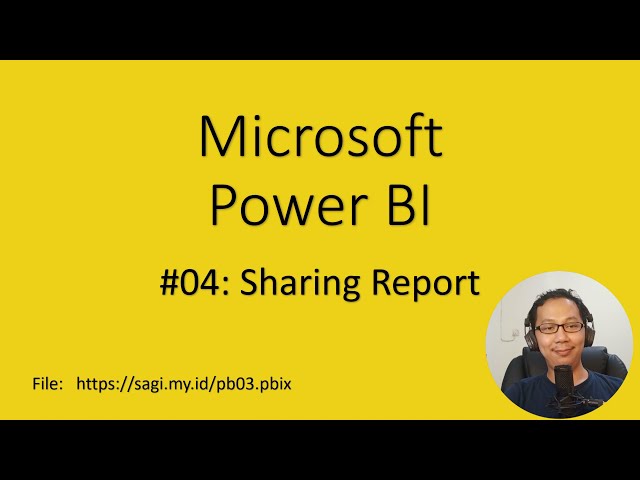 Power BI #04: Sharing Report