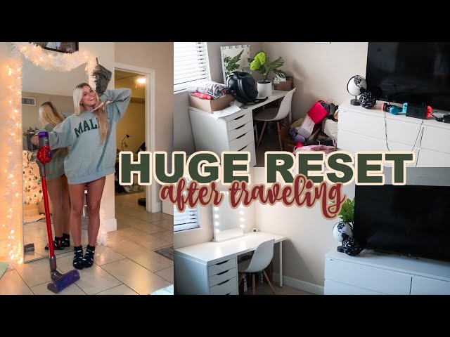VLOGMAS DAY 16: life reset after traveling & clean with me