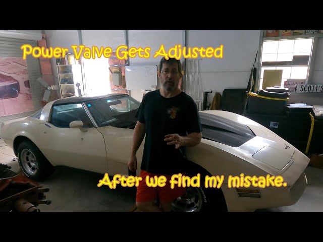 81 Corvette Adjusting the Power Valve