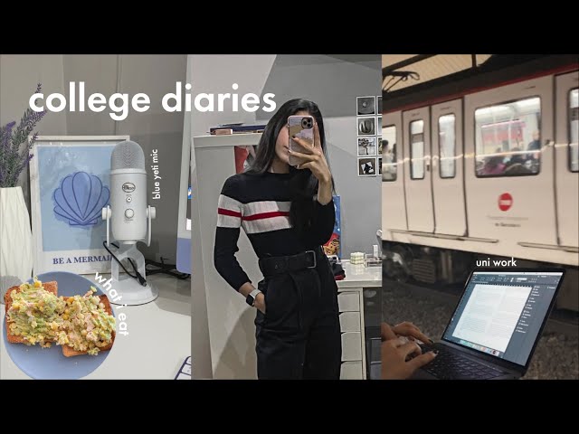 uni diaries 🧸 study vlog, blue yeti mic unboxing, what i eat, new nails & a lot of uni work