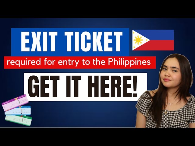FOREIGN TOURISTS MUST HAVE: EXIT TICKET & THIS IS HOW TO GET IT EASY