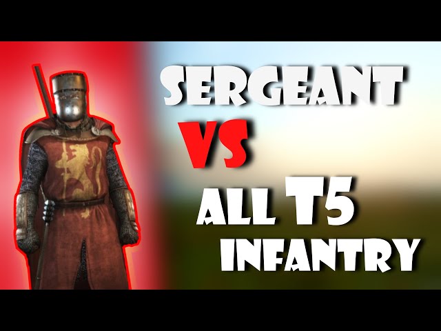 Vlandian Sergeant VS EVERY T5 Infantry in Bannerlord!