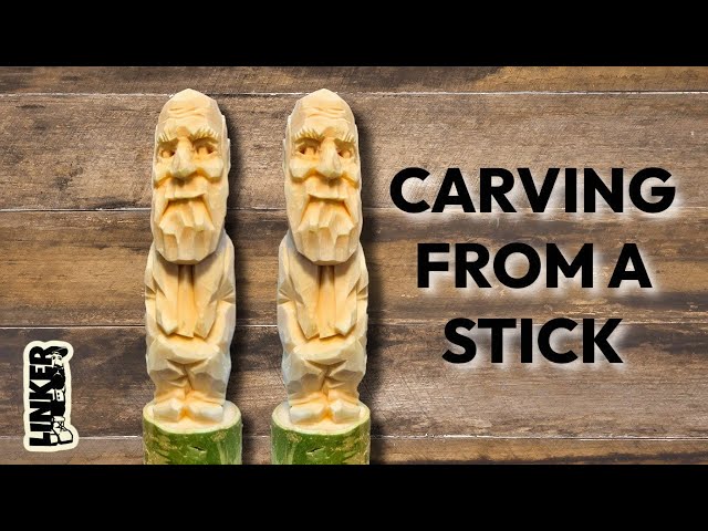 Carving a Fun Little Character in a Stick