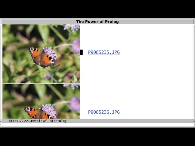 Creating a photo gallery with Prolog