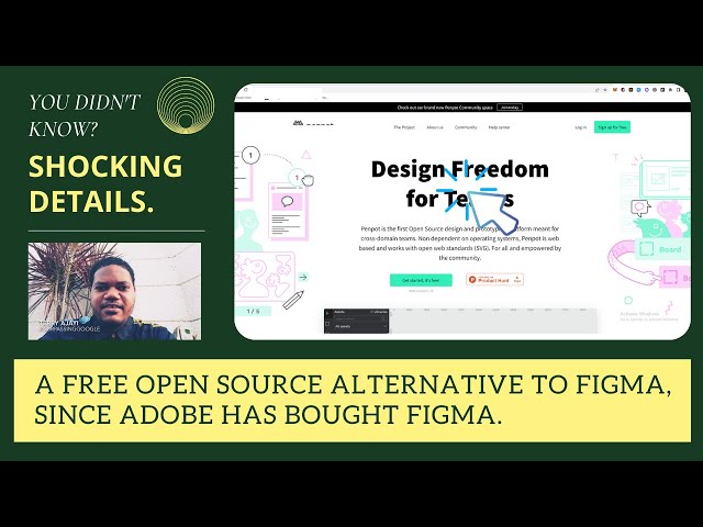 A Free Open Source Alternative To Figma, Since Adobe Has Bought Figma.
