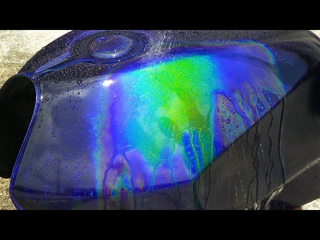 How to paint rainbow thermal color.The color changes like a rainbow. by the temperature.