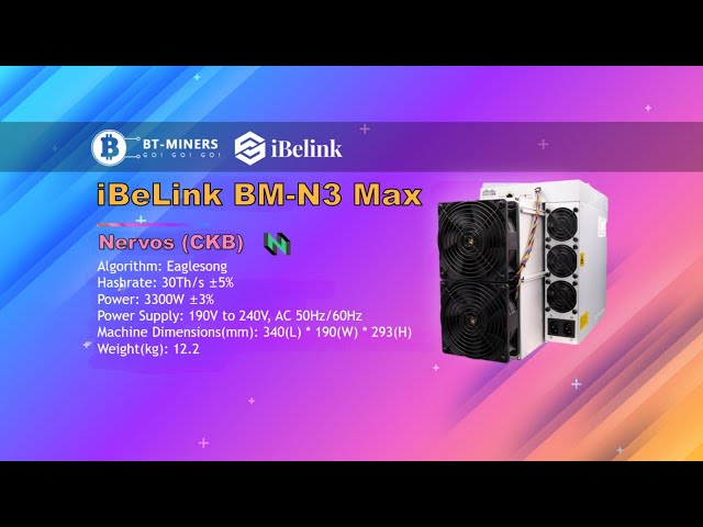 iBeLink BM-N3 Max 30Th/s CKB Miner Setup