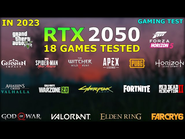 RTX 2050 Laptop Gaming Test - 18 Games Tested - good for Gaming?