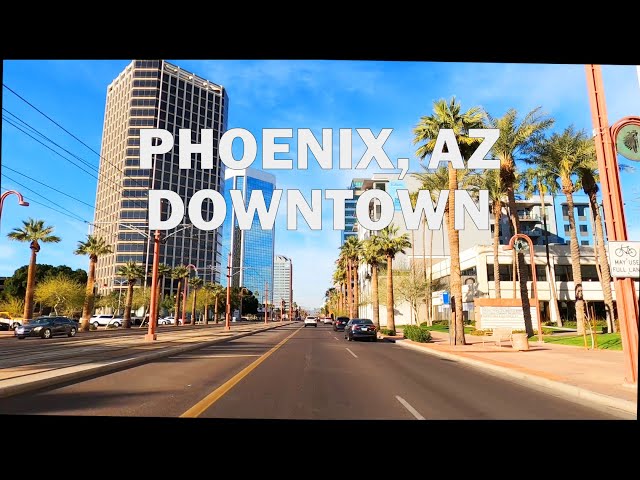 Phoenix, AZ - Driving Downtown 4K