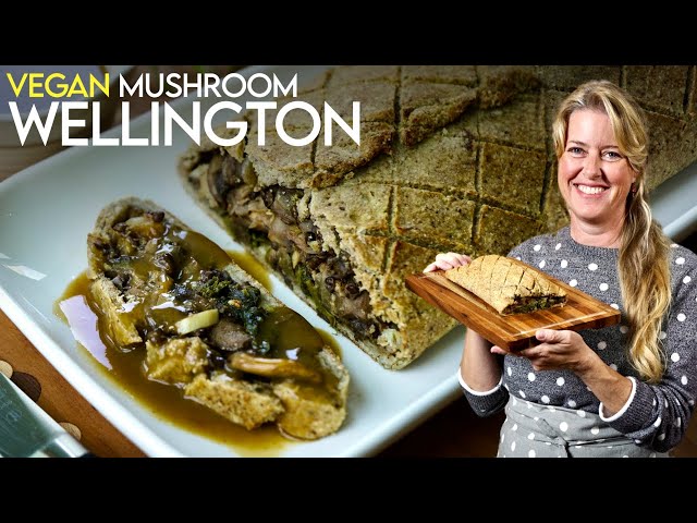Mouthwatering Vegan Mushroom Wellington (oil-free gluten-free)