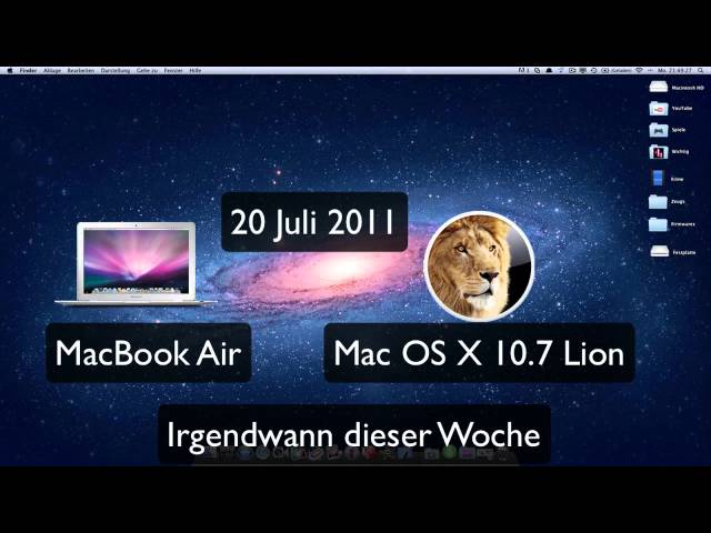 Info - Mac OS X Lion & MacBook Air - Release Termin - ScP