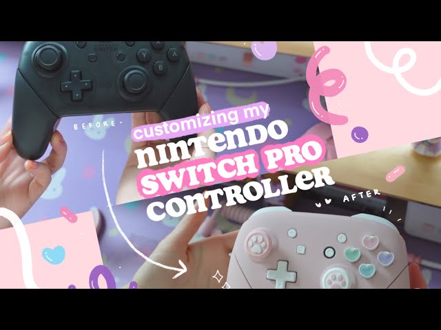 🎀 customizing my nintendo switch pro controller so it's cute af | aesthetic chill vibes ♪