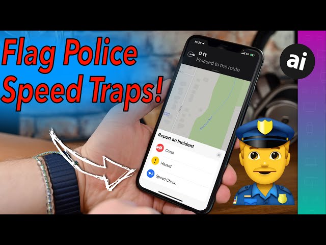 How to Flag Police Speed Checks in Apple Maps! 👮🏻