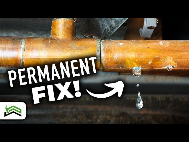 How To Fix A Pinhole Water Leak In Copper Pipe | No Soldering Needed!