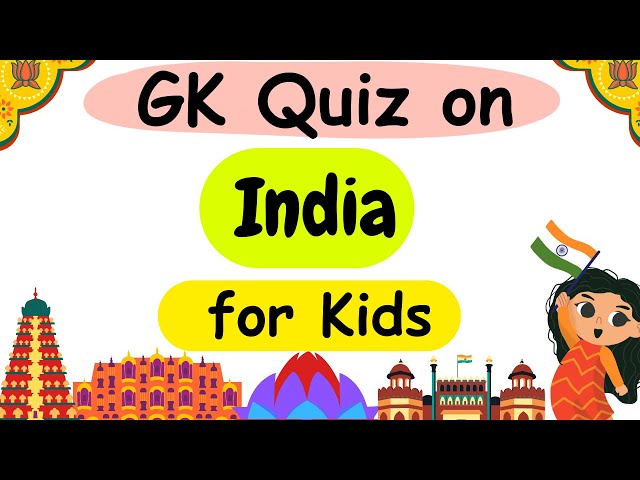 GK Quiz on India| India Quiz Question and Answers| National Symbols for Kids| India GK Quiz Question