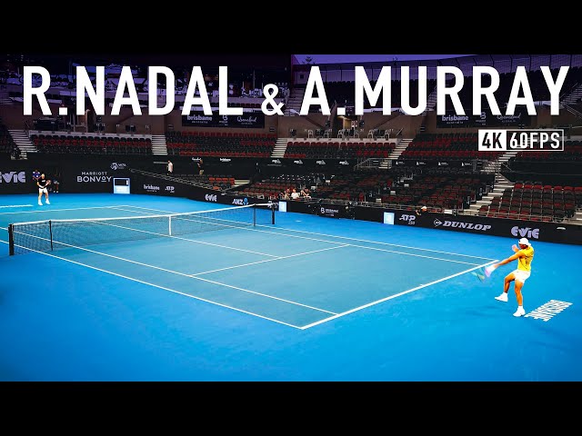 Rafael Nadal & Andy Murray Intense Practice 2024