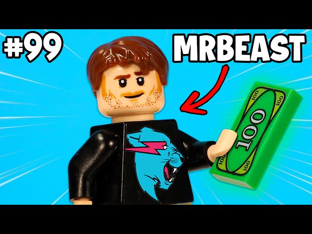 I Built 100 FAMOUS YouTubers in LEGO