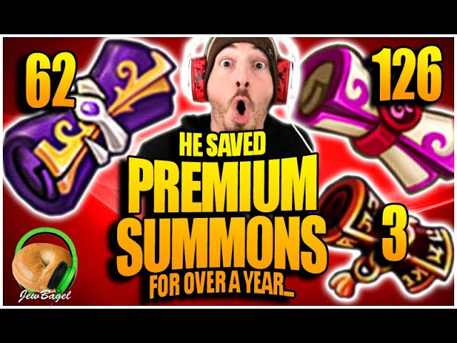He Saved PREMIUM SCROLLS for over a year... (Summoners War)