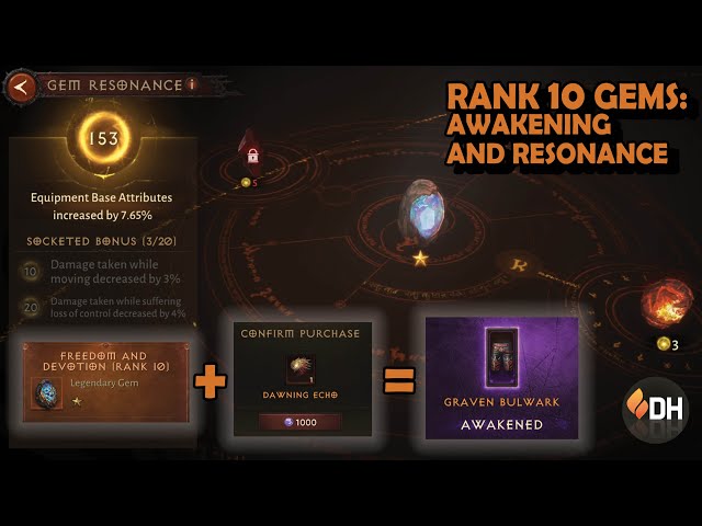 Rank 10 Gems: Awakening and Resonance EXPLAINED! || Diablo Immortal
