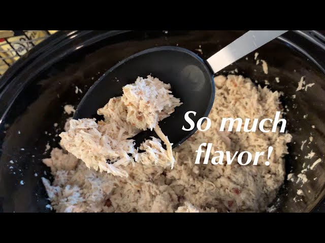 Simple Crockpot Shredded Chicken Recipe - Large Family Living