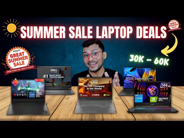 🔥Amazon Great Summer Sale 2024🔥Best Laptop Deals Under ₹30k-₹60k On Amazon Great Summer Sale 2024