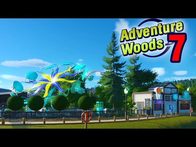 Play Area, HAT STORE, and a Freeflyer (I think, idk) - Adventure Woods Ep. 7 | Planet Coaster