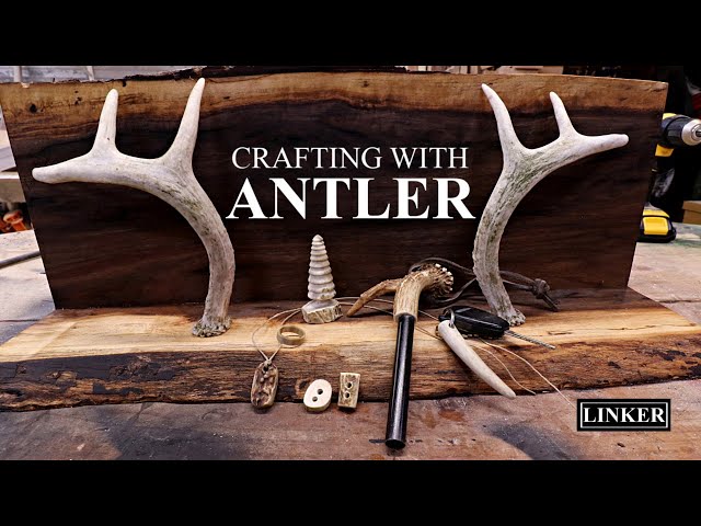 Crafting with Antler -Rings,Buttons,Shelf,Pendant. Tree,Keychain