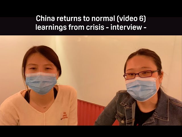 China's life returns to its New Normal - Interview - learnings from crisis - Pascal Coppens
