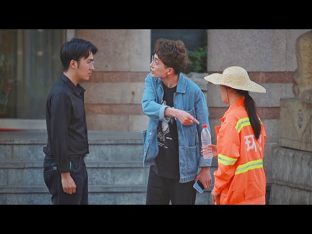 Young Man Ashamed of His Mother Being a Sanitation Worker | Social Experiment