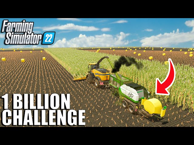 I made MILLIONS Using The MOST OVERPOWERED Silage Baler |1 BILLION Challenge | Farming Simulator 22