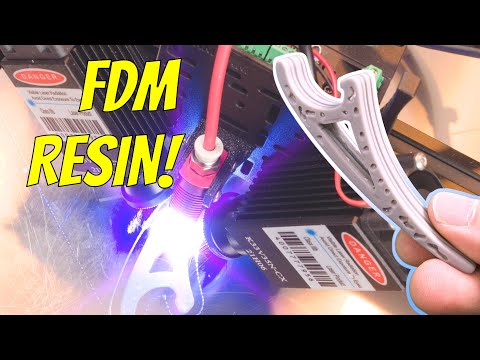 FDM resin printing with lasers and a 3D printed pump!