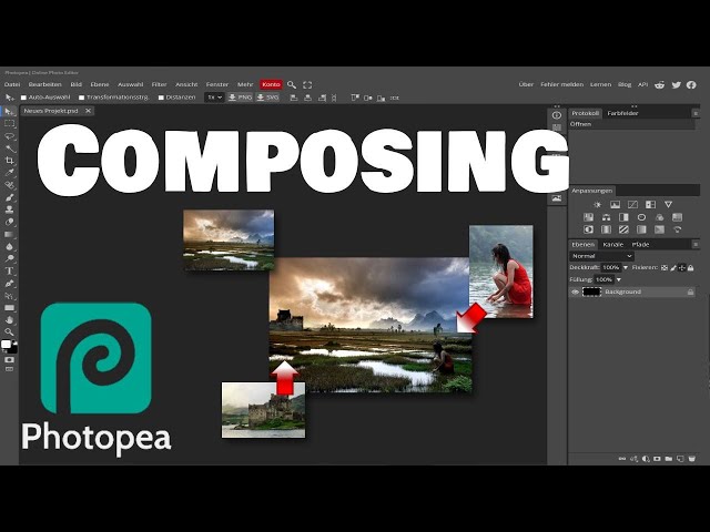 Photopea - Composing