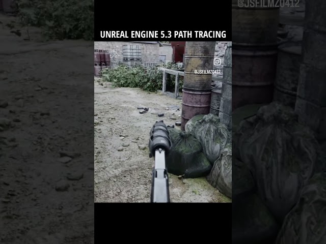Unreal Engine 5.3 Path Tracing CQB Part Two #shorts #ue5