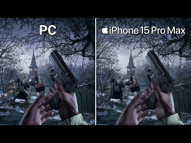 Resident Evil 8 Village iPhone 15 Pro Max vs PC Comparison