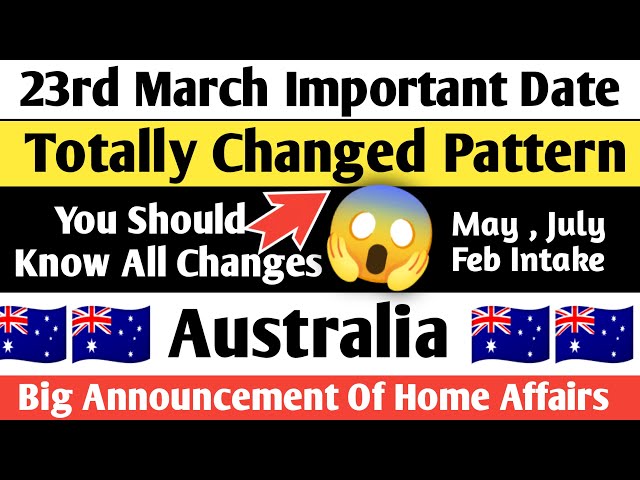 Totally changed Pattern 😱 || Be Alert 🚨|| Australia Student visa 🇦🇺||Feb and July intake 2024🔥