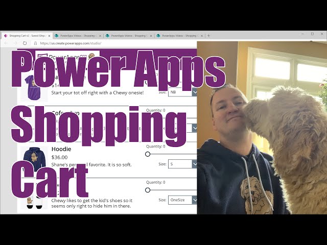 Power Apps Shopping Cart new for 2021